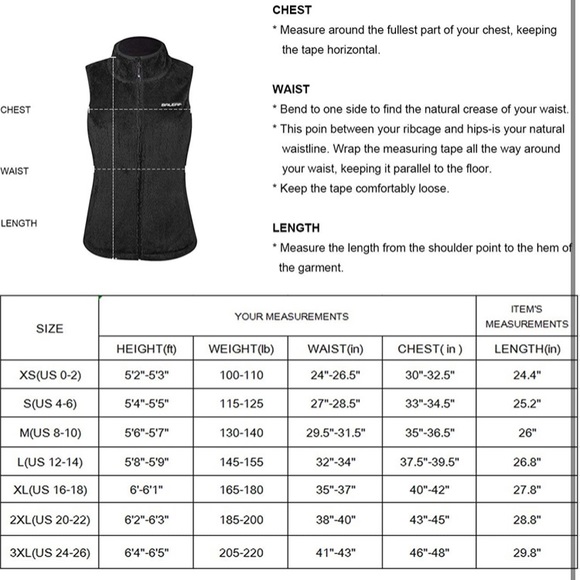 NWT Baleaf Women’s Faux Fur Fleece Lined Vest Size Large - Picture 9 of 16